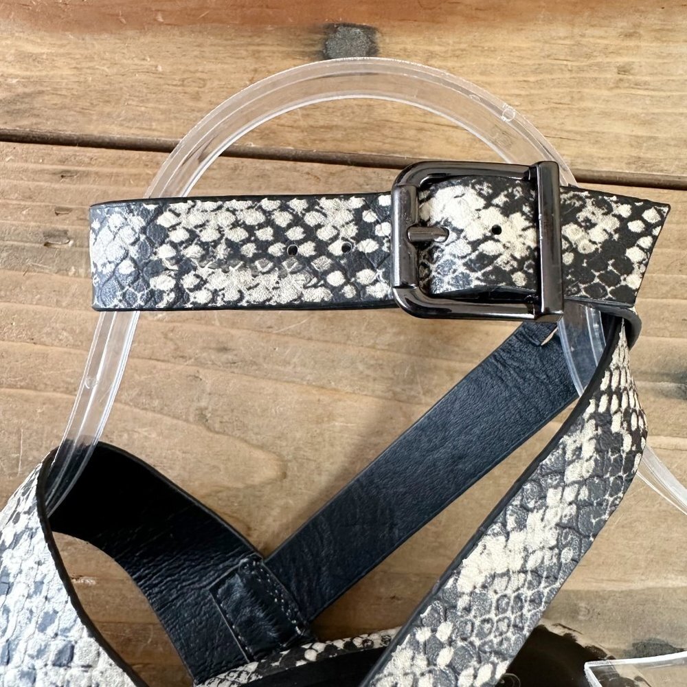 Qupid Snake Print Sandals New Without Box 6 Platf… - image 8